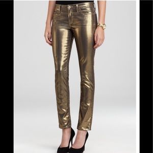 Kate Spade Gold Skinny Jeans